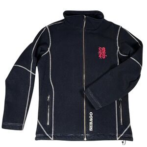 Sebago Black Corduroy SB46 Jacket Coat‎ Fleece Lined Mens M Hi-Vent Waterproof